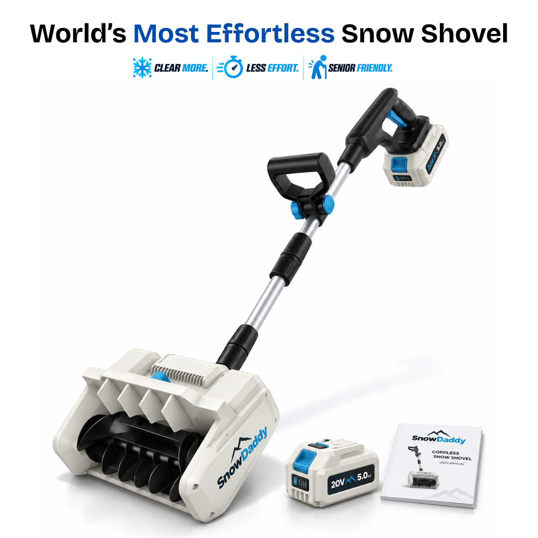 SnowDaddy© Cordless Automatic Snow Shovler