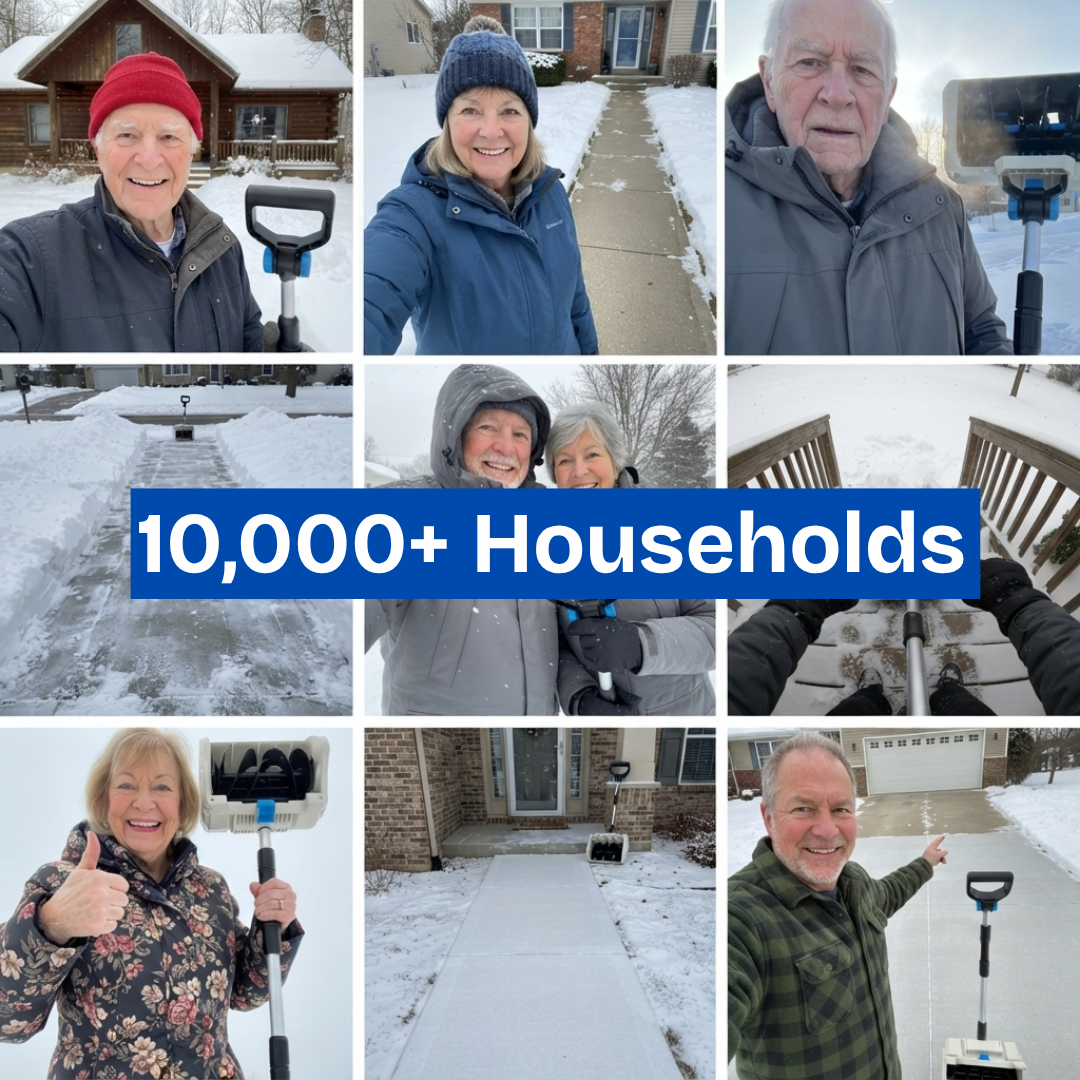 SnowDaddy© Cordless Automatic Snow Shovler